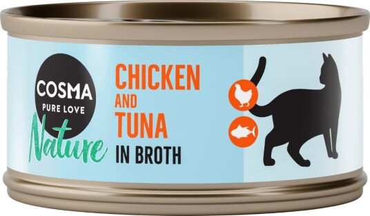 Cosma Våtfôr Nature Kyllingbryst & Tunfisk 24 X 70 G
