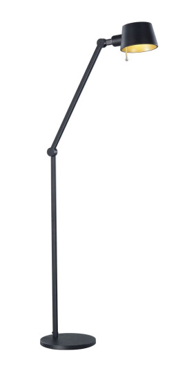 NorDesign Pionex gulvlampe - Svart/Gullfarget NorDesign Pionex gulvlampe - Svart/Gullfarget