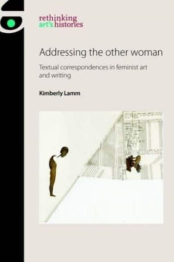Addressing the Other Woman  Textual Correspondences in Feminist Art and Writing