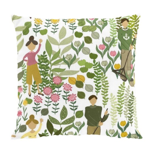 Arvidssons Textil Trädgård putetrekk 47x47 cm Grønn
