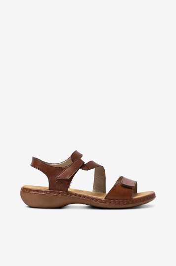 Rieker Sandaler i skinn Brun