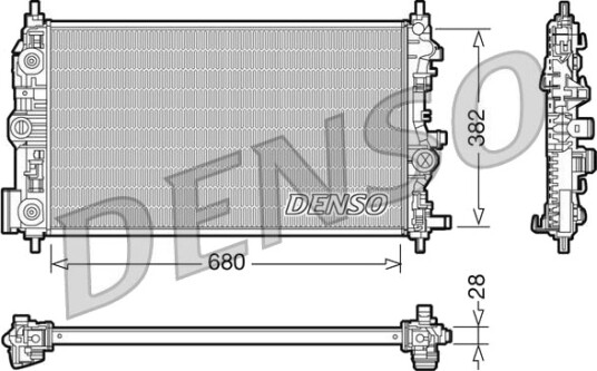 DENSO DRM20009 Radiator motorkjøling