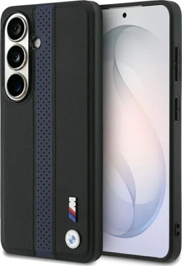 BMW Perforated Stripe Logo MagSafe Case for Samsung Galaxy S26 Blue