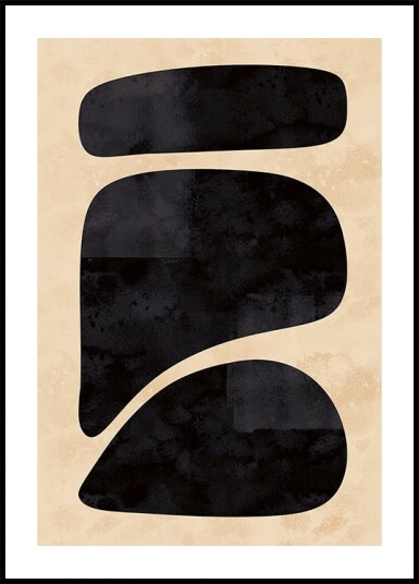 Posterbox Minimal Black Shapes Plakat Plakat / 30x40cm