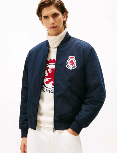 Tommy Hilfiger Rwb Crest Bomber - Navy - L