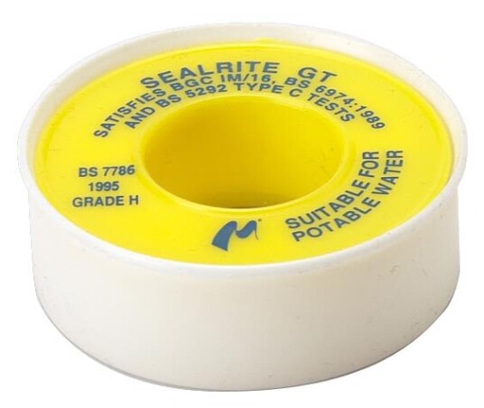 Unipak Sealrite GT Gjengeteip 5 m bredde 12 mm Maskintilbehør & forbruk