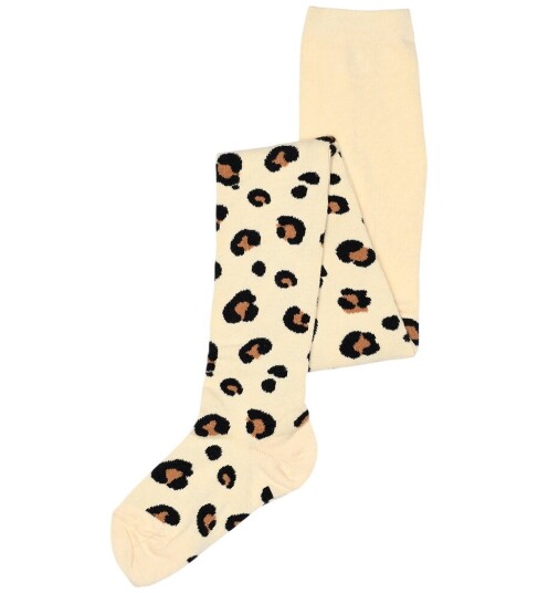 Melton Strømpebukser Leopard Småkaker Melton 110/116 Strømpebukser Beige Brun Svart 110 116