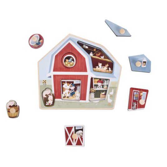 Little Dutch Wooden puzzle Little Farm LD7158 Little Dutch Wooden puzzle Little Farm LD7158