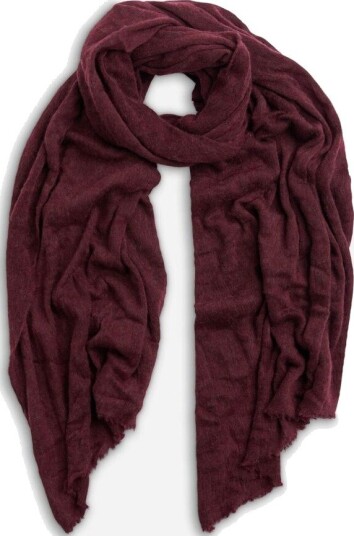 Natura Cashmere Alba luxury cashmere scarf OS rød herre