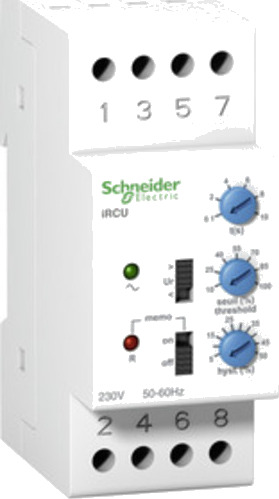 Fasefeilrelé iRCC 1CO 3/6min 8A 230VAC