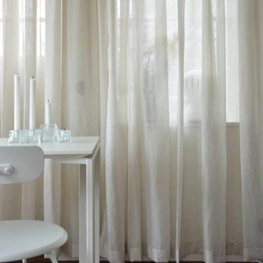 Mimou Grace Gardin Enkel Bredde 140x250 cm Naturlig