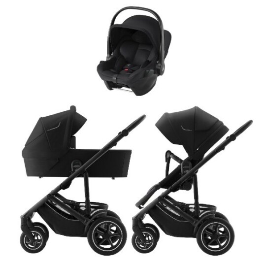 Britax Vognpakke Smile 5Z inkl. Baby-Safe Core Babybilstol  Space Black BX010222