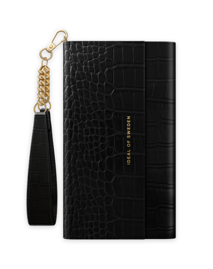 Signature Clutch Jet Black Croco Signature Clutch Jet Black Croco