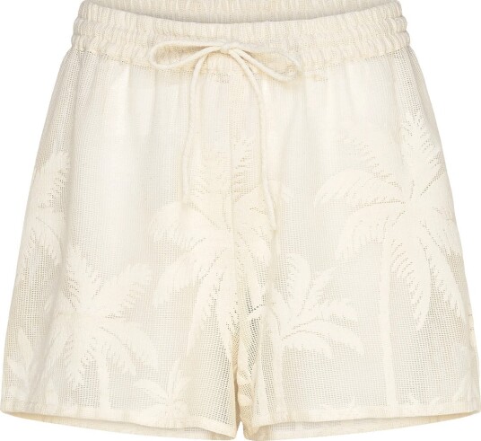 Hunkemöller Palm Woven Shorts SNOW WHITE XS
