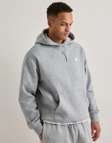 Nike M Nk Club Bb Po Hoodie Hoodies Grå