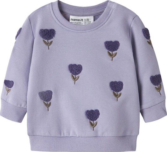 Name It Nbfoditte Ls Sweat Bru HEIRLOOM LILAC 80 Name It Nbfoditte Ls Sweat Bru HEIRLOOM LILAC 80