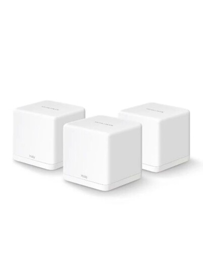 Mercusys Halo H30G 3-pk AC1300 Mesh Router Wi-Fi 5 Dobbelbånd Hvit Mercusys Halo H30G 3-pk AC1300 Mesh Router Wi-Fi 5 Dobbelbånd Hvit