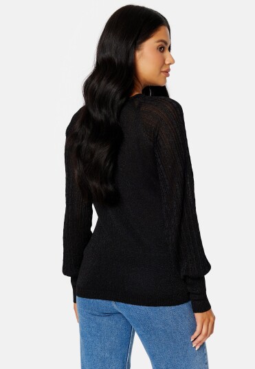 ONLY Trinny Megan L/S Glitter Black Detail:W.DTM G S