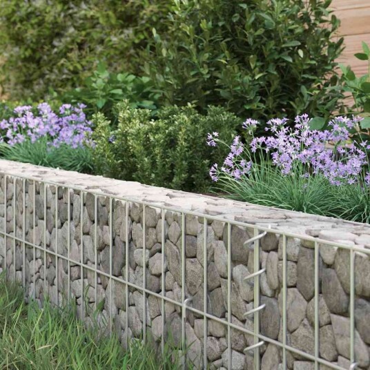 vidaXL Gabion høybed galvanisert stål 800x100x20 cm