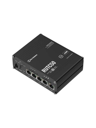 Teltonika RUTC50 5G WiFi 6 Trådløs Router for DIN-skinne