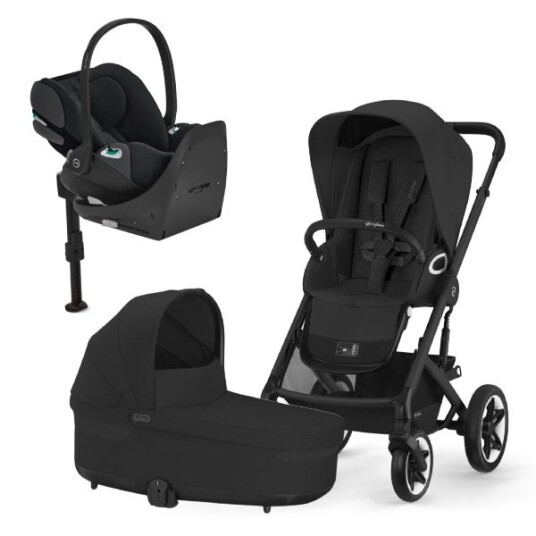 Cybex Barnevogn Talos S Lux Travelsystem inkl. Cloud T & Base T Moon Black