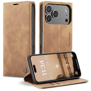 Caseme iPhone 17 Pro 013 Series Lommebok deksel   Brun