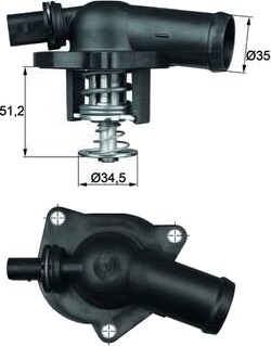 Termostat MAHLE ORIGINAL TI 17 109