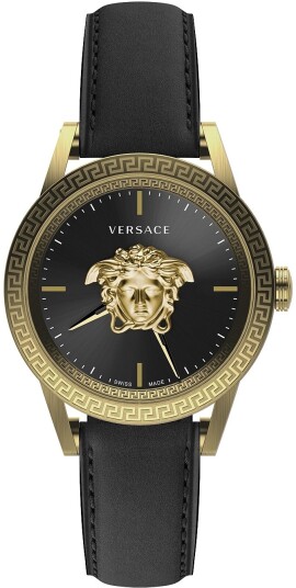 Versace Herreklokke VERD01320 Palazzo 43mm Sort/Lær Ø43 mm Versace Herreklokke VERD01320 Palazzo 43mm Sort/Lær Ø43 mm
