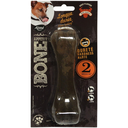 Medium-Hardt Bein Av Oksekjøtt Nylon 15 cm