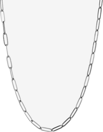 Timi of Sweden Eira - Link Chain Necklace Stainless Steel - SILVER - One Size 38 cm