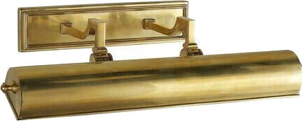 Dean 18" Picture Light Natural Brass