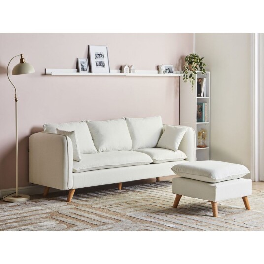 3 seters sofa Dalvik Hvit brun
