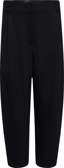 Mango High Waisted Balloon Trousers   NAVY   36