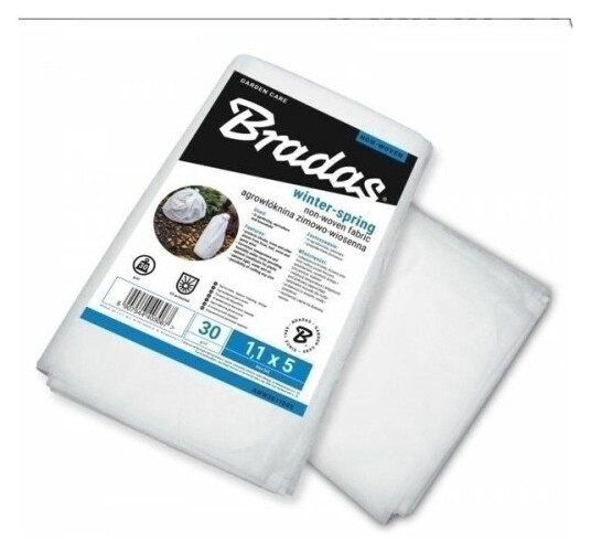 Bradas Hageduk - 50g/m??, 16x5m - Hvit