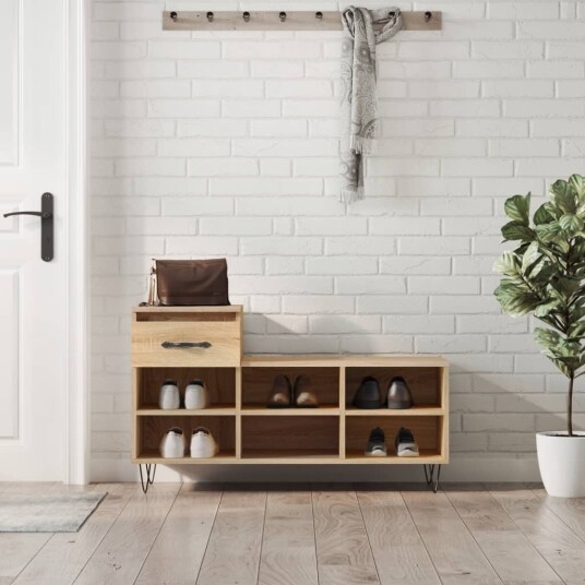 Skoskap sonoma eik 102x36x60 cm konstruert tre 8721012114067