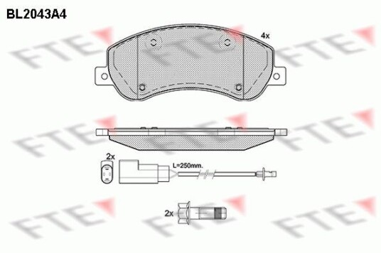Bremseklosser FTE 9010629 Bremseklosser FTE 9010629