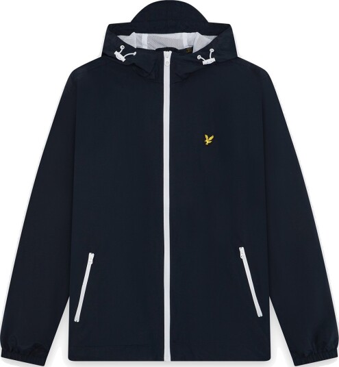 Lyle & Scott Contrast Zip Through Hooded Jacket Navy XS