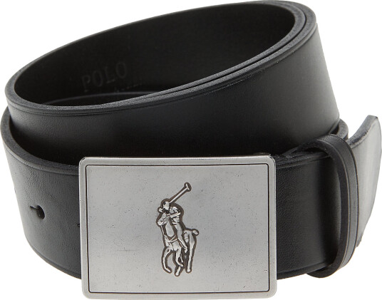 Polo Ralph Lauren 36Mm Pp Plaque Belt Black 38