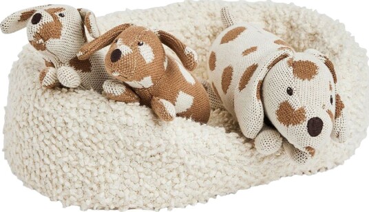 Smallstuff 70018 01 Hundeseng Med Hundemamma Og Valper Kosedyrsett