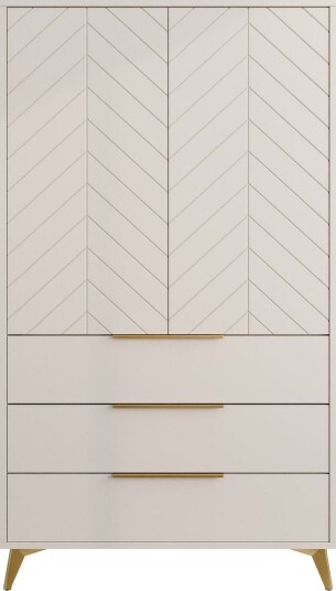 Vemdalen Garderobe 104 cm - Sand beige