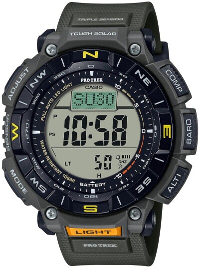 Casio Herreklokke PRG 340 3ER Pro Trek LCD/Gummi Ø51.7 mm