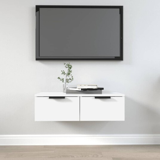 vidaXL Veggskap hvit 68x30x20 cm konstruert tre vidaXL Veggskap hvit 68x30x20 cm konstruert tre