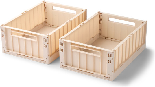 Liewood Weston Storage Box M 2 Pack Cream One Size