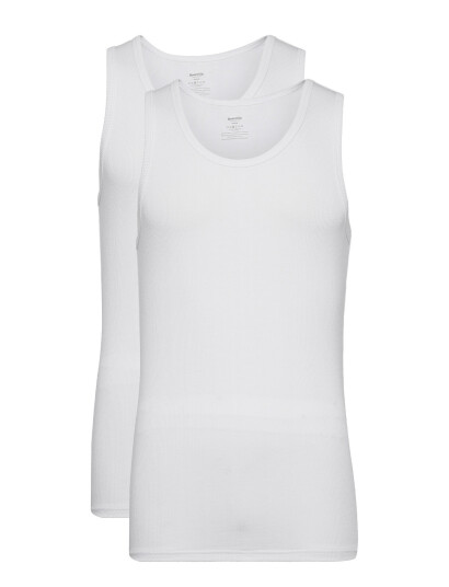 Resteröds Tanktop 2-Pack Bamboo Fsc - White - M