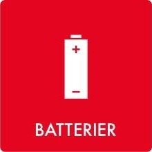 Piktogram Batterier 12X12 Cm,Stk Piktogram Batterier 12X12 Cm,Stk