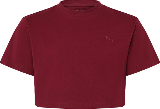 PUMA Puma Class Relaxed Short Lenght Graphic Tee G - Burgundy - 164