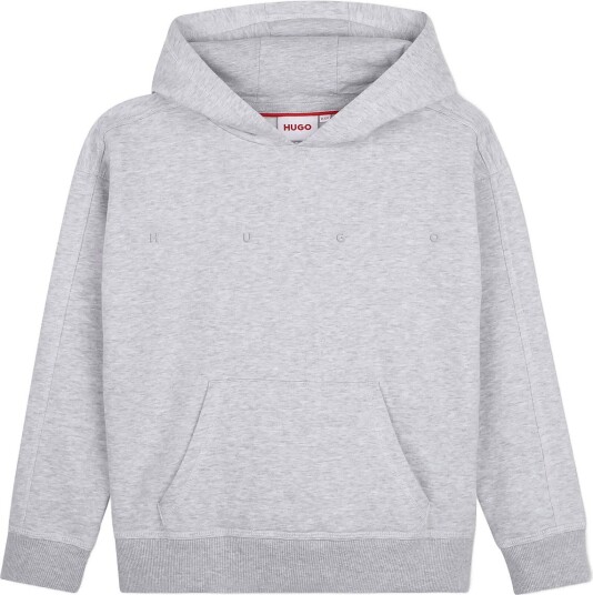 Hugo Kids Hooded Sweatshirt   Grey   176