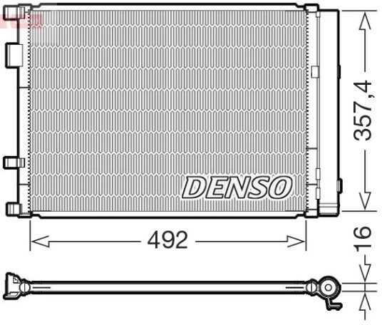 DENSO DCN43020 Kondensator, klimaanlegg