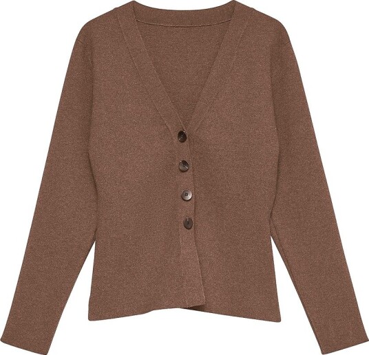 Vero Moda Kardigan Vmmille Ls V Neck Cardigan Brun