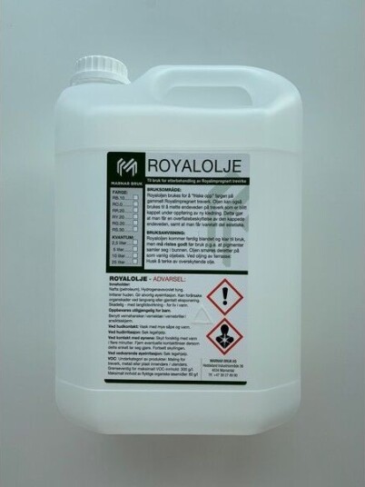 Marnar Bruk Royalolje Upigmentert 5 Liter RO.0